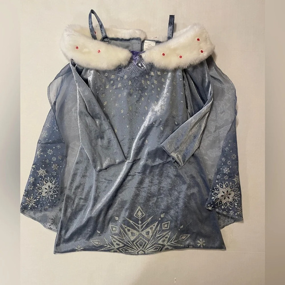 Disney Frozen II Is Elsa Singing Musical Gown Dress Halloween Girls 4-6X - Picture 1 of 5